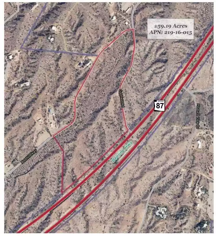 ±59.19 AC - Goldfield Ranch Aerial