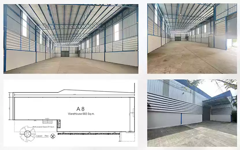 Factory for Lease 600 sq.m. Near Suvarnabhumi Airport 