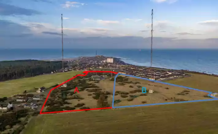 Aerial + Indicative site layout.
