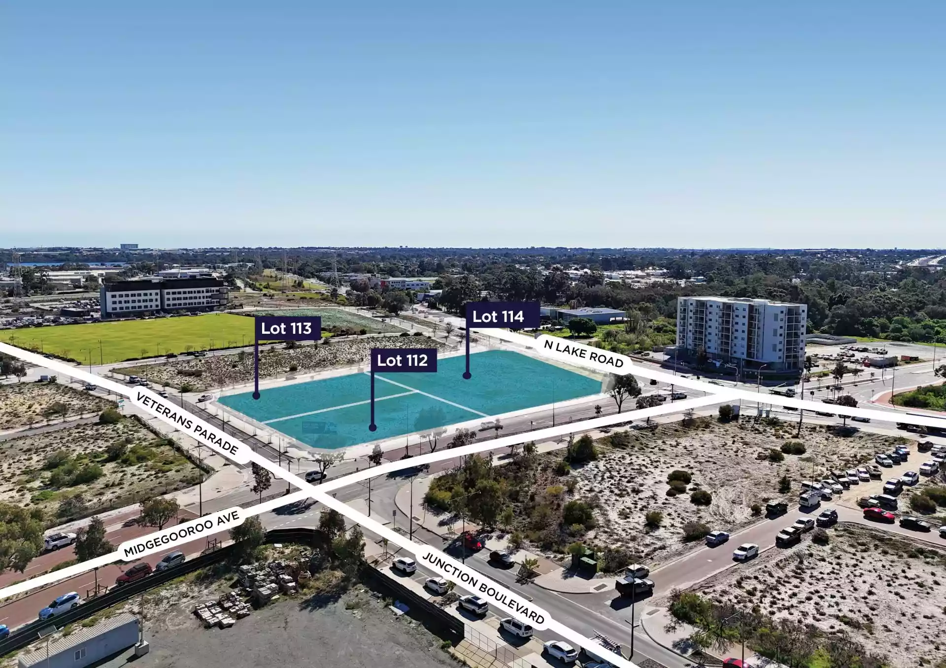 Lot 112,113,114 Veterans Parade & Midgegooroo Avenue