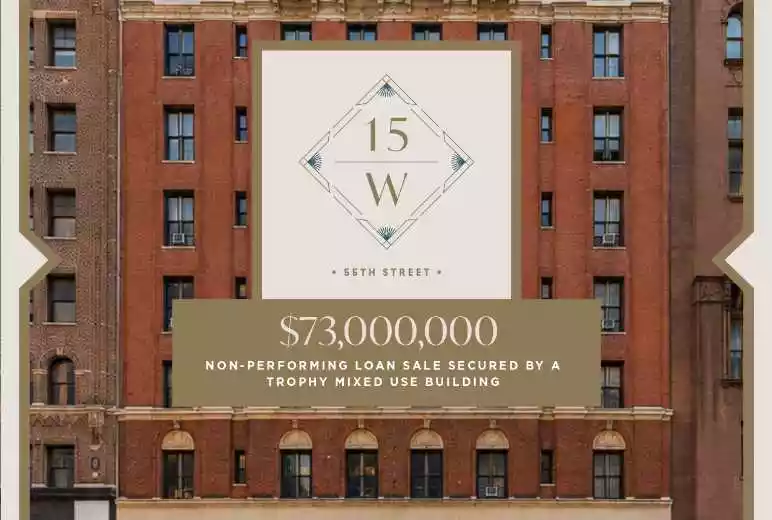 Non-Performing $73,000,000 Note Sale