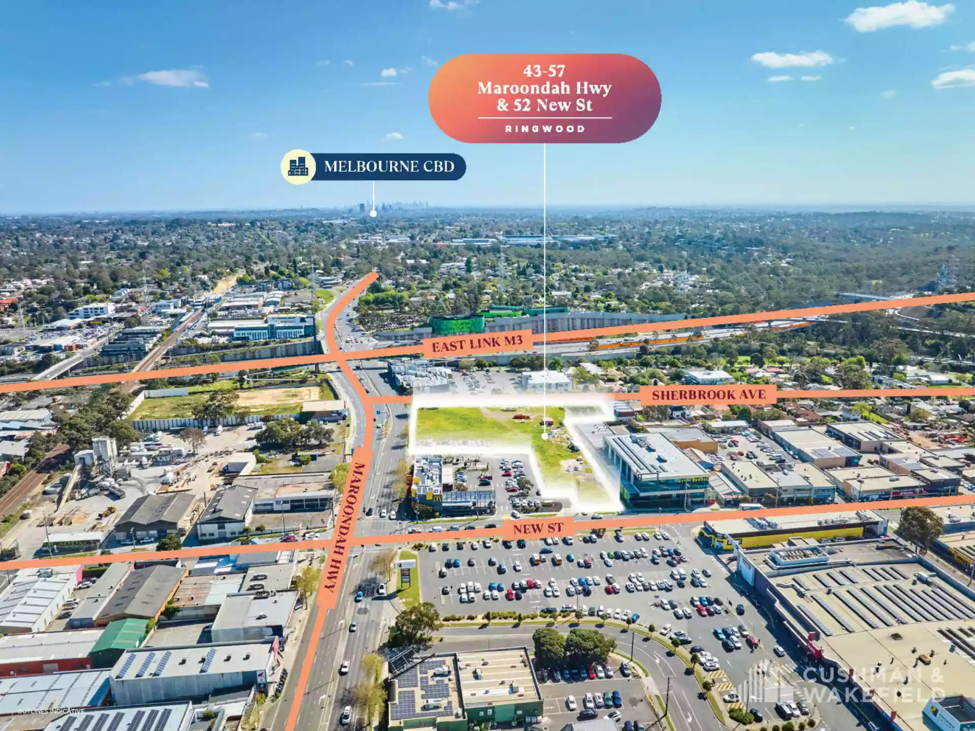MAJOR CORNER 10,417SQM* RINGWOOD DEVELOPMENT SITE